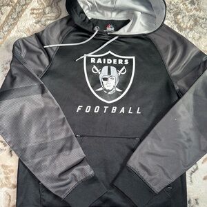 Majestic Therma Base Men SIZE‎ S NFL LAS VEGAS RAIDERS Team Black Hoodie Sweater